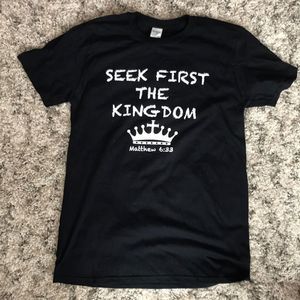 Written Word Seek First the Kingdom Tee - Black 👑